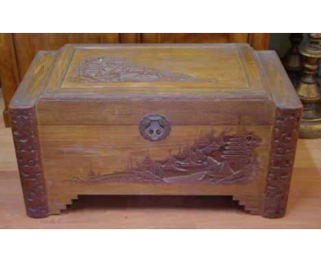 Chinese (Hong Kong) camphorwood trunk 94cm wide