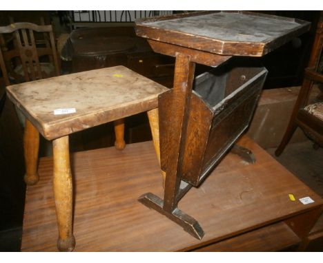 magazine table & stool