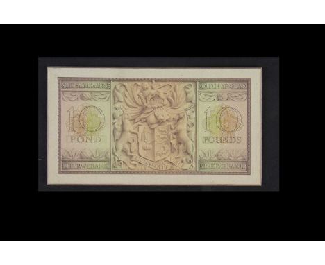 South Africa, an original hand drawn design essay for the reverse of a 10 Pounds note, produced by Bradbury Wilkinson, the de