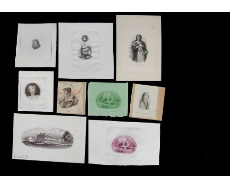 A collection of Bradbury Wilkinson prints, including die proofs and plate proofs, all bear a 'Bradbury Wilkinson & Co Ltd eng