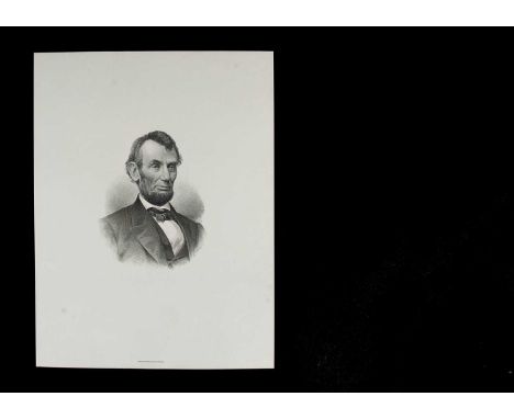 A collection of nine large portrait engravings, of US Presidents, bought by Bradbury Wilkinson from the United States Treasur