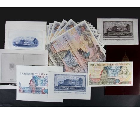 A collection of Bradbury Wilkinson and Co Ltd Advertising Banknotes, circa 1970s - 1980's including approximately twenty sing