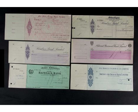 A collection of Specimen Cheques and Money Orders, a range of examples from the 19th and 20th Century, in various conditions,