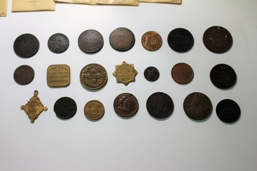 A 1772 CALENDAR MEDAL, together with various late 19th century British ...