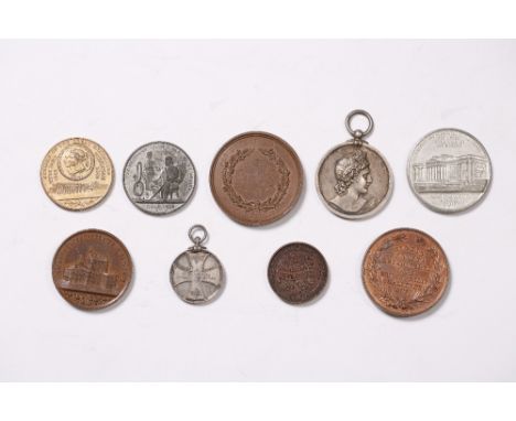 A COLLECTION OF VARIOUS MEDALS to include a Royal Academy of Music medal awarded in 1902, a commemorative medal for The Wagne