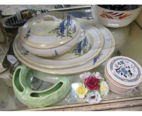 TAMS ware oval platters and a tureen,, Royal Doulton posie, Sadler trinket pot&nbsp; plus Falconware item