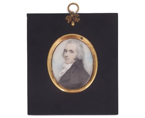 ˜A PORTRAIT MINIATURE OF A GENTLEMAN, POSSIBLY PETER BRETON (DIED 1803), BY ANDREW PLIMER (1763-1837), CIRCA 1795 with powder