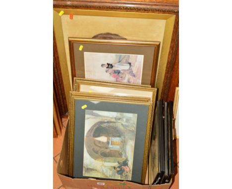 WILLIAM RUSSELL FLINT (BRITISH 1880-1969), seven open edition prints, all mounted, framed and glazed, together with a framed 