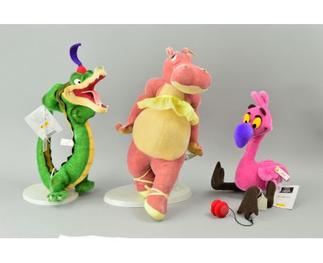 THREE STEIFF LIMITED EDITION WALT DISNEY FANTASIA TEDDY BEARS, to include boxed 'Ben Ali Gator' No.1376/2000, No.651618, with