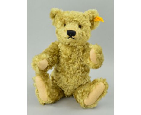 A STEIFF 1920 TEDDY BEAR REPLICA, No000737, golden mohair, fully jointed, growler, approximate height 34cm (missing label on 