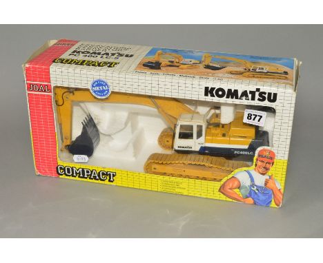 A BOXED JOAL COMPACT KOMATSU PC400 LC-5 EXCAVATOR, No.186, 1/32 scale, model appears complete and in fairly good condition, w