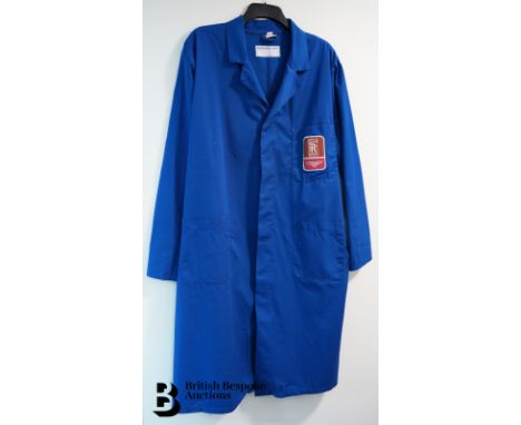 Rolls Royce and Bentley crew factory floor coat together with a Rolls Royce overcoat with button and zip fixings, both with f