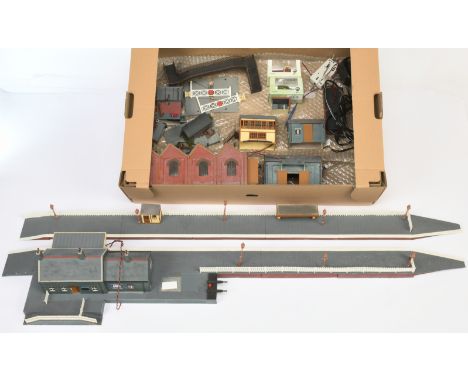 Hornby (China) OO Station setting Plus other structures - With Up and Down line platforms, Nicely detailed with DCC Concepts 