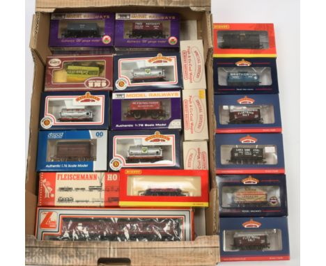 Bachmann, Hornby (China) and Similar mixed group of Wagons and Coaches to include 33-500A 14 Ton Tank Wagon and others (see p