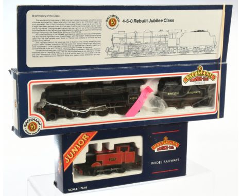 Bachmann Pair of Locomotives comprising of 31-250 4-6-0 BR Black Rebuilt Jubilee Class Locomotive No 45735 "Comet" and 30-900