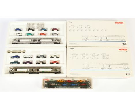 Marklin &amp; Fleischmann HO Gauge group of Car Transporters to include 47121 Car Transporter and others (see photo). Conditi