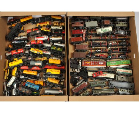 Hornby Dublo, Fleischmann &amp; Similar mixed group of Wagons (see photo). Conditions are Fair to Excellent Plus.&nbsp;