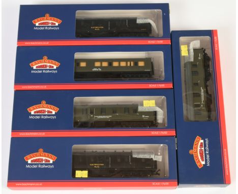 Bachmann mixed group of Departmental Coaches to include 34-253 57ft EX-LMS Composite Coach and others (see photo). Conditions