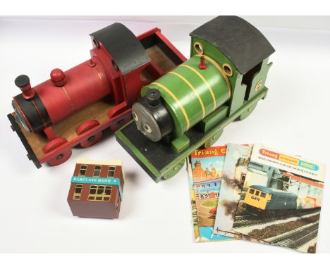 Thomas the Tank Engine Inspired Handmade wooden Locomotives Plus Catalogues. Conditions: Generally Fair to Good.