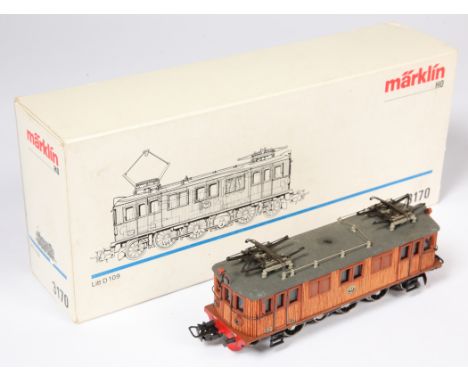 Marklin HO Gauge 3-rail Ref 3170 Swedish State Railways type D (Jackshaft) Overhead Electric Locomotive No. 109. Condition is