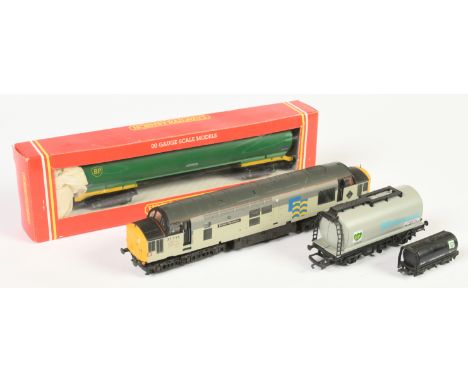 Hornby (GB) &amp; Similar mixed group of items to include R007 100 Ton "BP" Tank Wagon and others (see photo). Conditions are