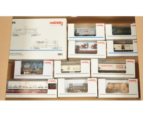 Marklin HO US and European Wagons - to include 46978, 48158 and US Outline 4861. Conditions: Generally Excellent to Excellent