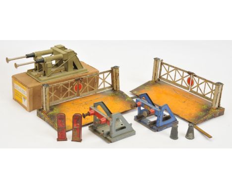 Bing O Gauge Bassett-Lowke plus others - to include Level crossing, missing track infills, buffers, and other items. Conditio