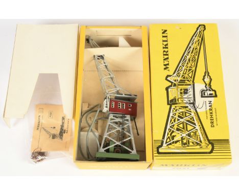 Marklin HO Gauge Ref 7051 electrically operated Dock Yard Crane. Condition is generally Near Mint (unchecked for completeness