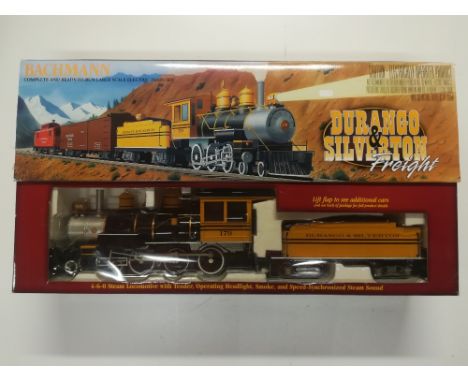 A Bachmann boxed Durango and Silverton Freight train set.