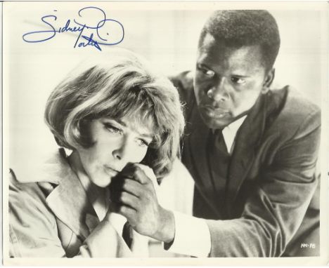 Sidney Poitier signed 10x8 b/w photo, undedicated. Nice item. He was the first African American to win a Best Actor Oscar. Go