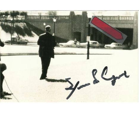 JFK assassination witness Small 17cm x 10cm black and white photograph signed by James Tague who was a witness to JFK’s assas