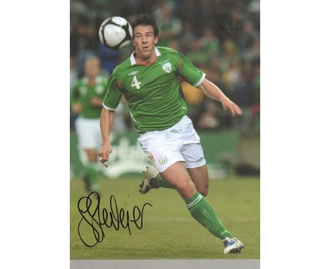 Sean St Ledger autographed high quality 16x12 inches colour photograph. Republic of Ireland footballer, now playing the MLS i