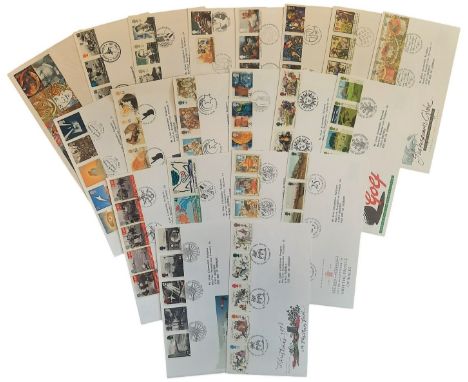 Royal Mail First day Cover collection 20 covers all with stamps and post marks. Subjects include The Civil War 1642-1651, Eve