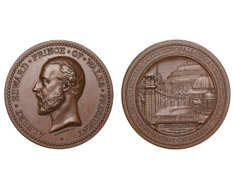 International Exhibition of all Fine Arts Industries and Inventions, London, 1874, a bronze medal by G.T. Morgan after J.E. B