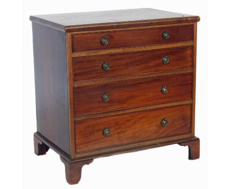 Victorian mahogany commode chest 68cm (28") wide.