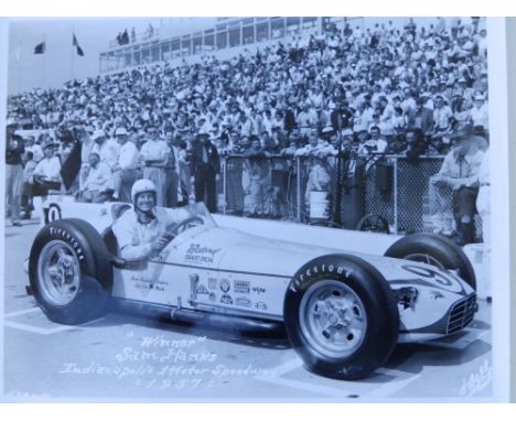 An archive collection of approximately 510 black &amp; white Grand Prix motor racing photographs, compiled by the author Mike