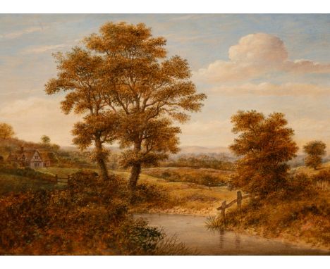 James Nasmyth (1808-1890)/Penshurst, Kent/inscribed verso/oil on board, 23.5cm x 32cm/Provenance: with Bourne Fine Art CONDIT