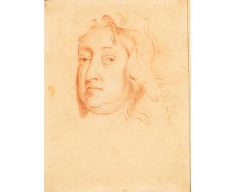 Attributed to Robert White (1645-1704)/Portrait of a Portly Gentleman/bust-length/red chalk, 19cm x 14cm/Provenance: Sir Bruc