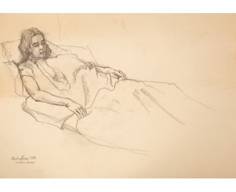 Herbert Grass (1886-1978)/Sketch of Juliane/the artist's daughter/signed and dated 1957 and inscribed/pencil on paper, 31cm x