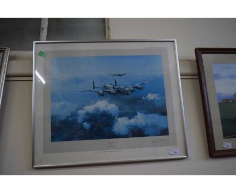 Lancaster by Robert Taylor, reproduction print, framed and glazed