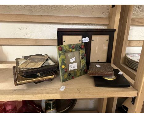 Quantity of vintage photographs, portrait miniatures etc