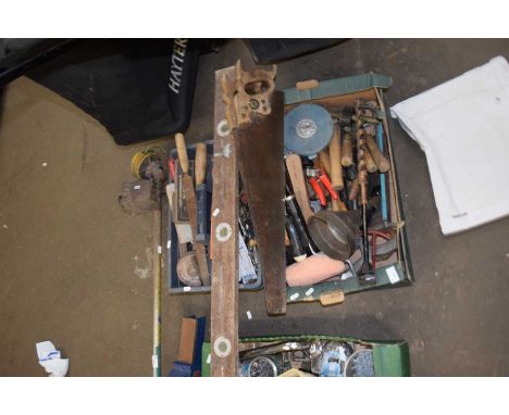 Two boxes of assorted hand tools