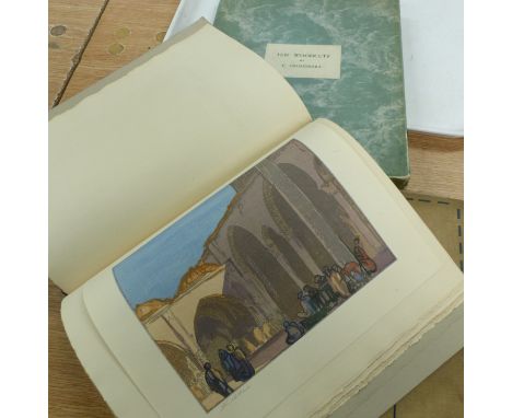 Yoshijiro Urushibara:  10 woodcuts after design s by Frank Brangwyn R A, limited edition, No 179 of 270, slipcase, 1924