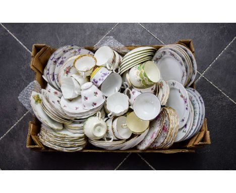 A Good Collection of Part Teasets including Tuscan China, Colclough, Staffordshire etc, many assorted designs and colours. Co