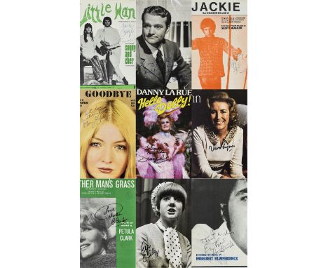 Pop Autograph Collection - Wonderful collection of pictures, photos and sheet music etc. Stars noteables include Walker Broth