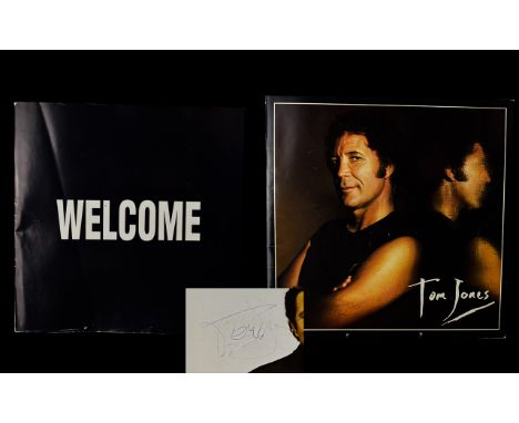 Autograph Interest Signed Tom Jones Souvenir Programme Two programmes, each in full colour, the first, published to coincide 