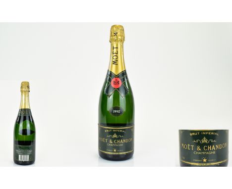 Brut Imperial Moet and Chandon Vintage 1992 Bottle of Champagne. Excellent Year. Seal Intact, Stored Correctly - Please See P