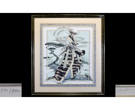 Limited Edition Signed Colour Print By Graham Illingworth (British, b. 1953) 'Nemesis Comes to Sweep Away the Past' Pencil si