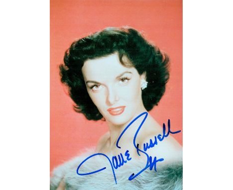 Jane Russell signed 7x5 inch colour photo. Ernestine Jane Geraldine Russell June 21, 1921 , February 28, 2011, was an America