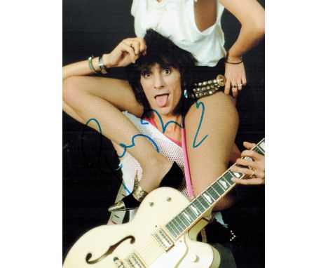 Ronnie Wood signed 10x8 inch colour photo. Ronald David Wood born 1 June 1947 is an English rock musician, songwriter, multi 